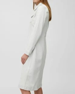 Marc O'Polo Robes|Robe chemise en Jean cintrée bleu clair