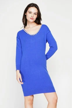 C&Jo Robes|Robe col perlé royal