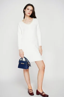 C&Jo Robes|Robe col perle naturel