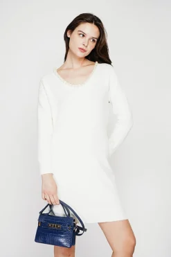 C&Jo Robes|Robe col perle naturel