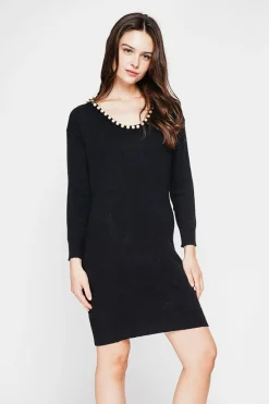 C&Jo Robes|Robe col perle noir