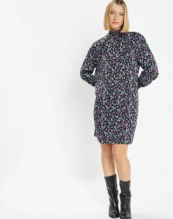 Galeries Lafayette Robes|Robe courte et droite Cannelle imprimé fantaisie multicolore