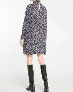 Galeries Lafayette Robes|Robe courte et droite Cannelle imprimé fantaisie multicolore