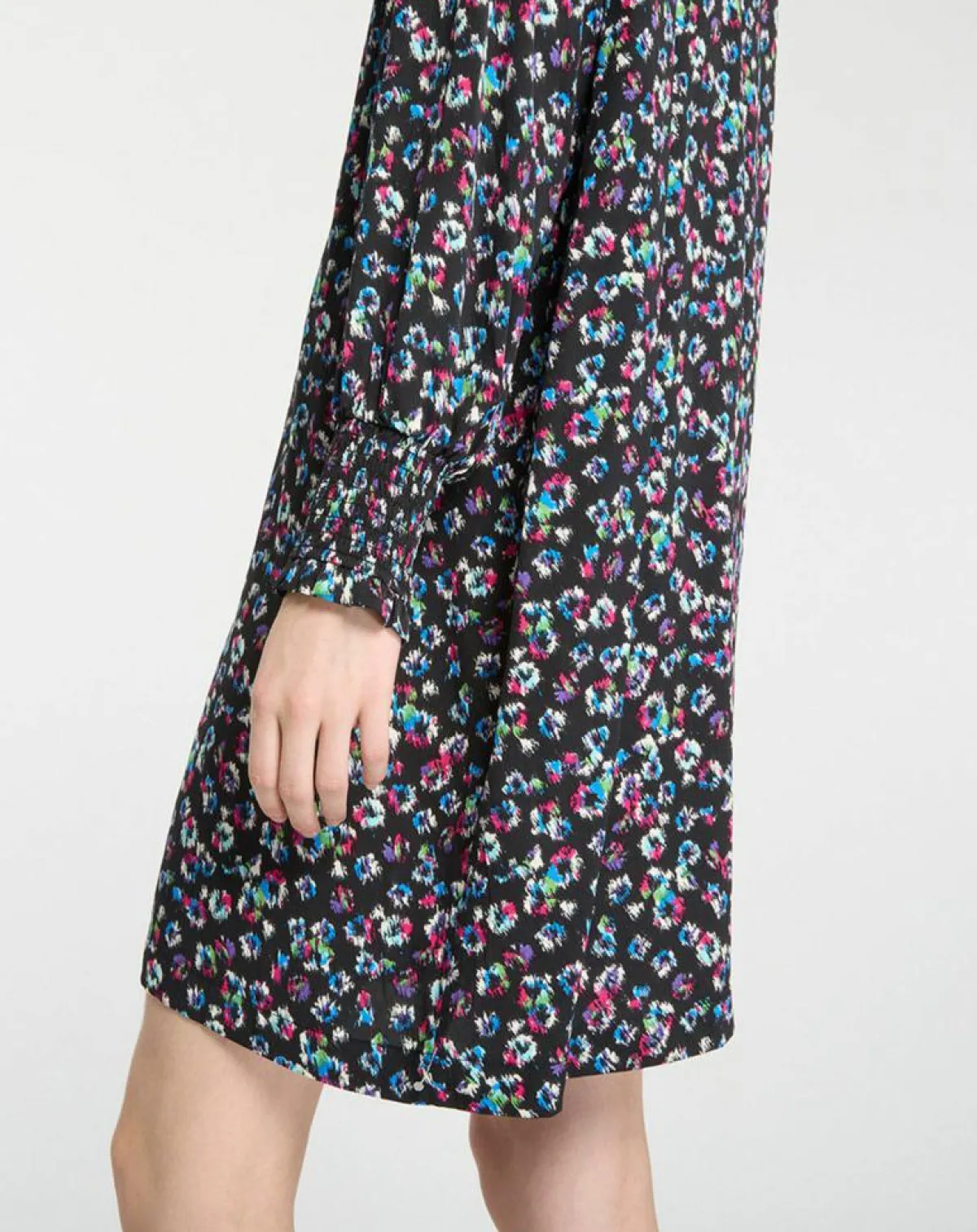 Galeries Lafayette Robes|Robe courte et droite Cannelle imprimé fantaisie multicolore