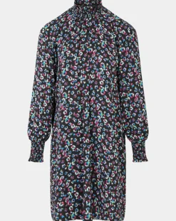 Galeries Lafayette Robes|Robe courte et droite Cannelle imprimé fantaisie multicolore
