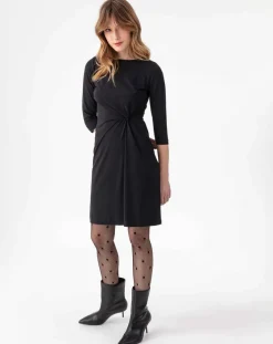 Indies Robes|Robe Courte Gisele noire