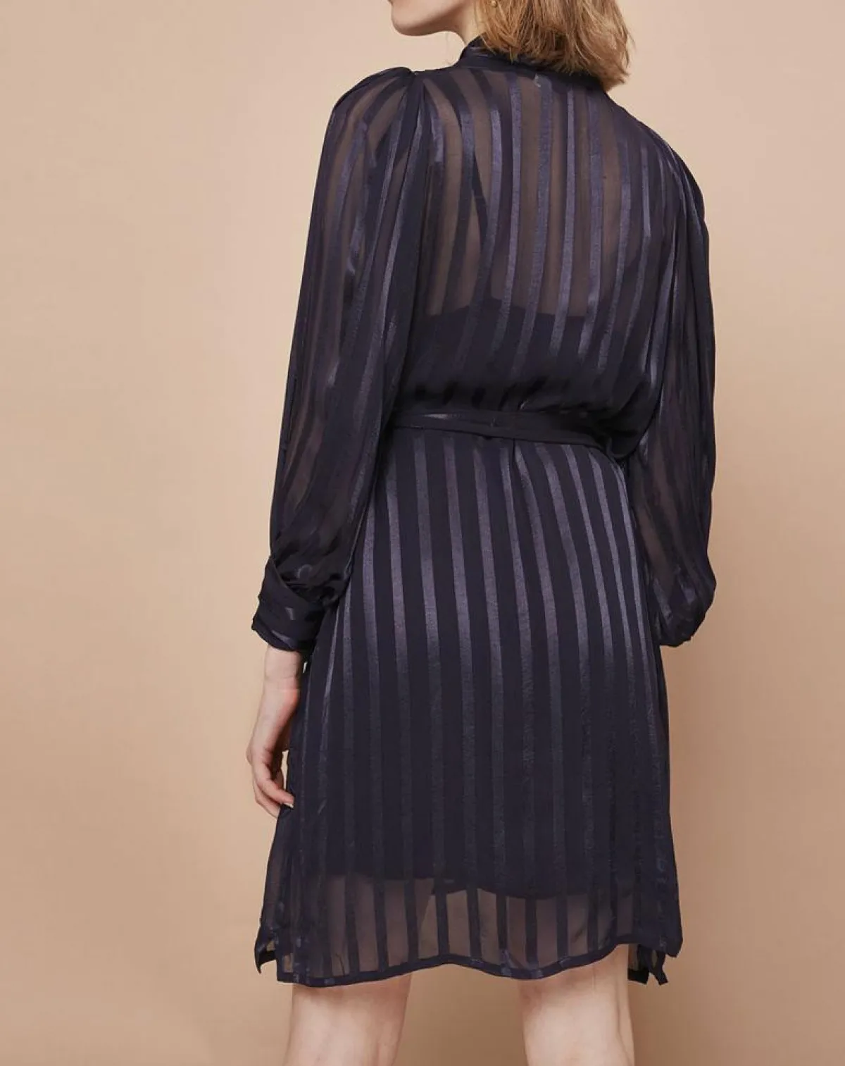 Mare di Latte Robes|Robe courte Olie zébre encre