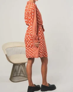 Stella Forest Robes|Robe courte Sonia à motifs orange