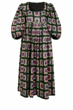 Manoush Robes|Robe Crochet Paillette & Sequins multicolore