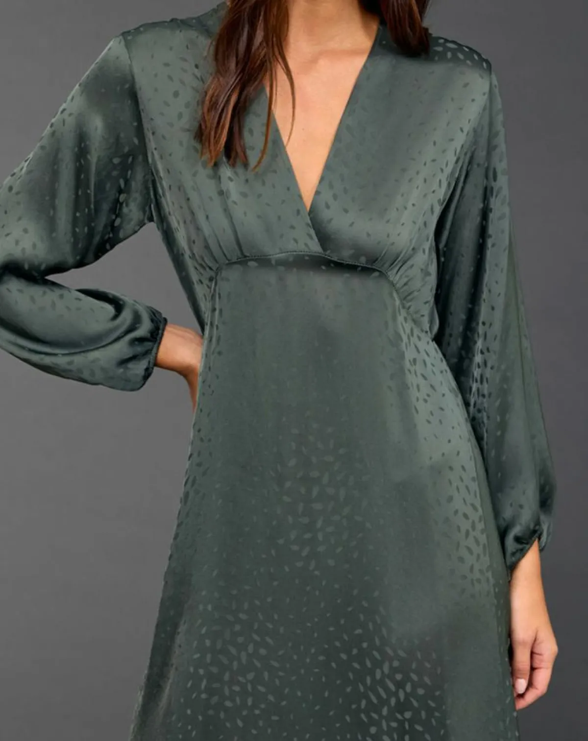Lauren Vidal Robes|Robe Eliza verte