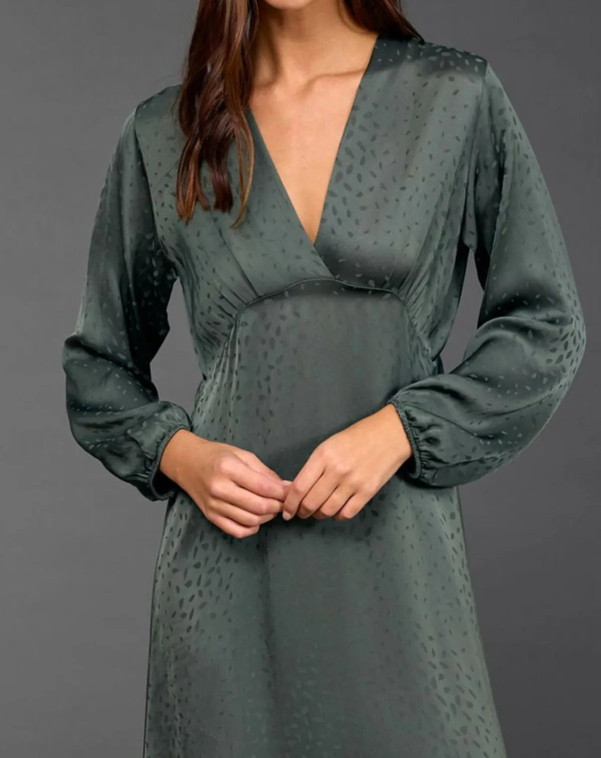 Lauren Vidal Robes|Robe Eliza verte