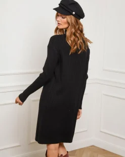 Fleur de cachemire Robes|Robe Emma noire