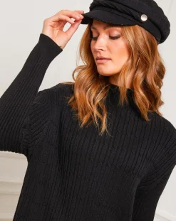 Fleur de cachemire Robes|Robe Emma noire