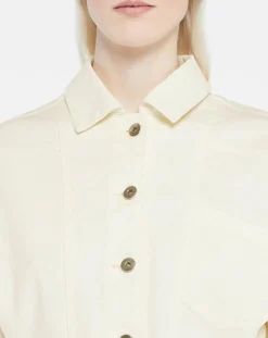 Galeries Lafayette Robes|Robe en Denim Patti écrue