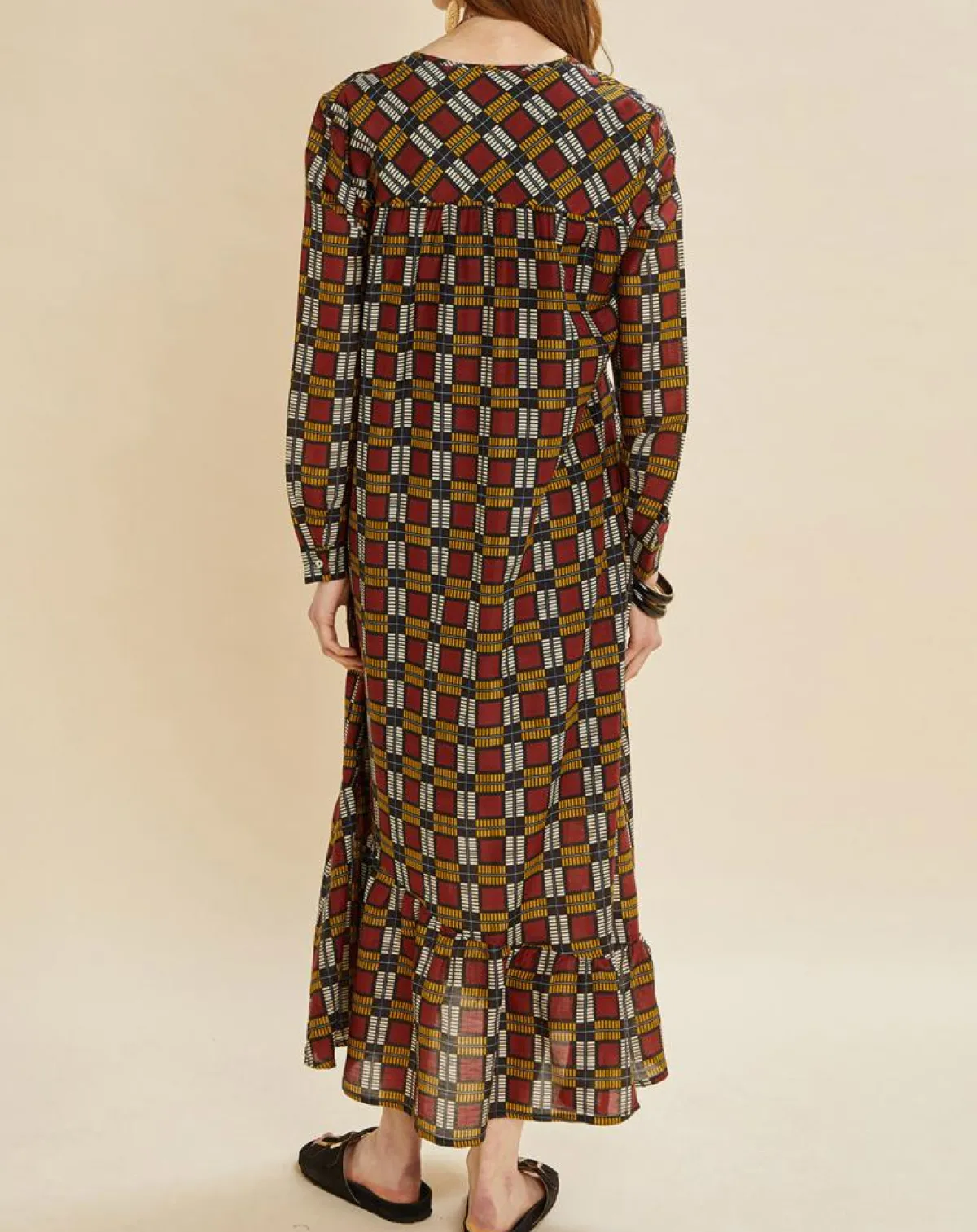 Chloé Stora Robes|Robe en Soie mélangée Marcia bordeaux