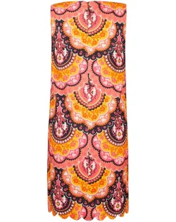 Manoush Robes|Robe en Velours côtelé Fall imprimée rose/multicolore