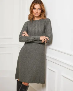 Fleur de cachemire Robes|Robe Eve kaki