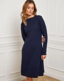 Fleur de cachemire Robes|Robe Eve marine