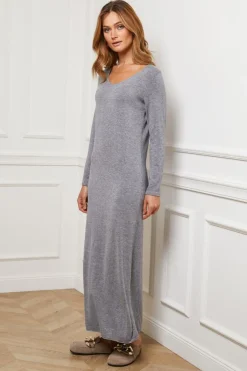 Fleur de cachemire Robes|Robe Evy Gris
