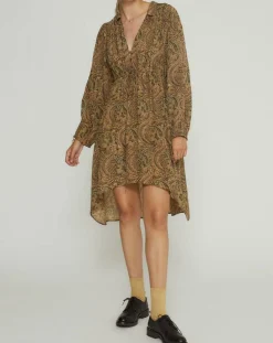 Swildens Robes|Robe Ezia imprimée beige