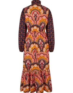 Manoush Robes|Robe Fall Winter Mix imprimée rose/multicolore