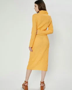 Acne Studios Robes|Robe froissée orange