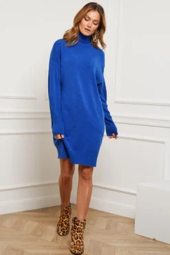 Fleur de cachemire Robes|Robe Helena Bleu Roi