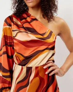 See u Soon Robes|Robe impimée Camille orange