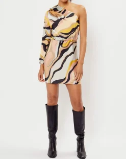 See u Soon Robes|Robe imprimée Camille grise