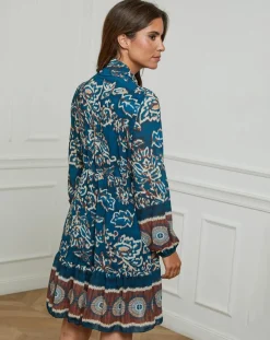 Alice & Charlotte Robes|Robe imprimée mi-longue Charlie canard