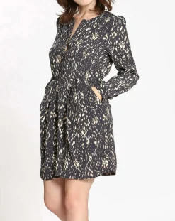 See u Soon Robes|Robe imprimée Sarah bleue