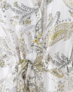 Indies Robes|Robe Inu cachemire argente