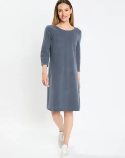 Marc O'Polo Robes|Robe Jersey bleu foncé