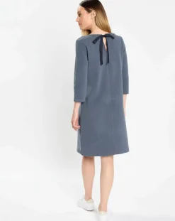 Marc O'Polo Robes|Robe Jersey bleu foncé