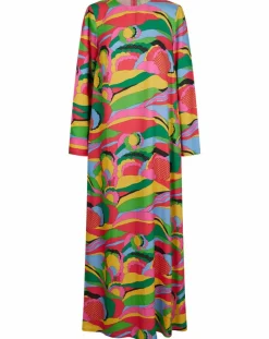 Manoush Robes|Robe longue Caftan Purple Country Pop fluo