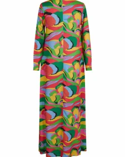 Manoush Robes|Robe longue Caftan Purple Country Pop fluo