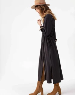 Indies Robes|Robe Longue Rhea choco