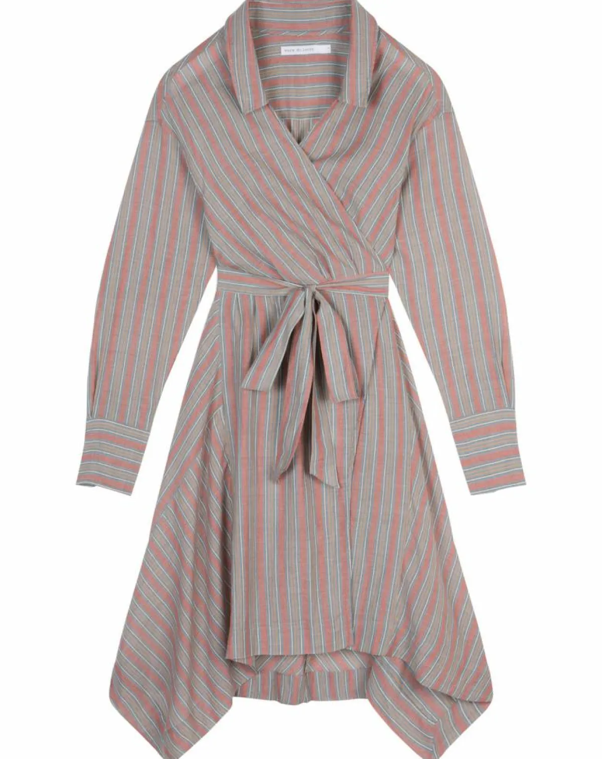 Mare di Latte Robes|Robe Malorie Pastel rayée rouge/bleu