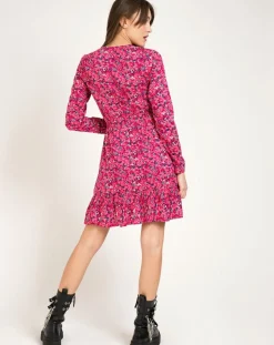 An'ge Robes|Robe Malta imprimée rose