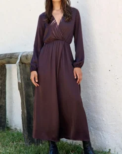 Lauren Vidal Robes|Robe Mayfair raisin