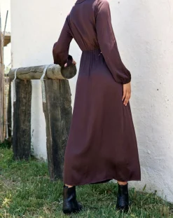 Lauren Vidal Robes|Robe Mayfair raisin