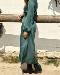 Lauren Vidal Robes|Robe Mayfair verte