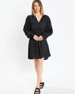 Marc O'Polo Robes|Robe midi col V noir