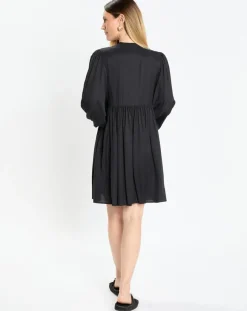 Marc O'Polo Robes|Robe midi col V noir