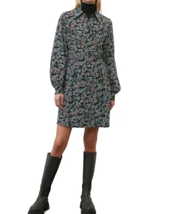 Marc O'Polo Robes|Robe midi imprimée noir/multicolore