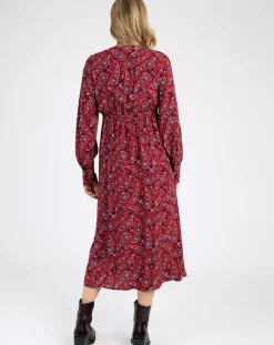 An'ge Robes|Robe Miroko paisley sanguine