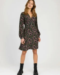 An'ge Robes|Robe Molly paisley noir