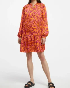 Galeries Lafayette Robes|Robe Oversize Sirop 2 orange/violet