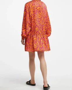 Galeries Lafayette Robes|Robe Oversize Sirop 2 orange/violet