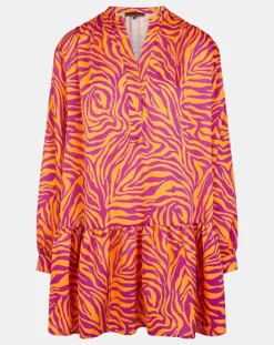 Galeries Lafayette Robes|Robe Oversize Sirop 2 orange/violet